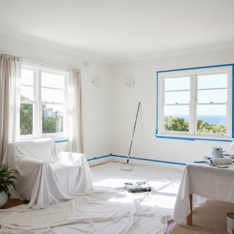 חדר בתהליך שיפוץ